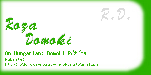 roza domoki business card